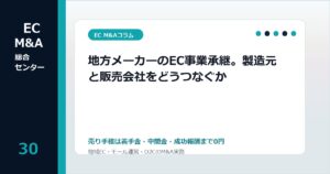 地方メーカーのEC事業承継。製造元と販売会社をどうつなぐかのアイキャッチ画像